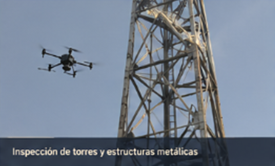 Inspección con drones industriales