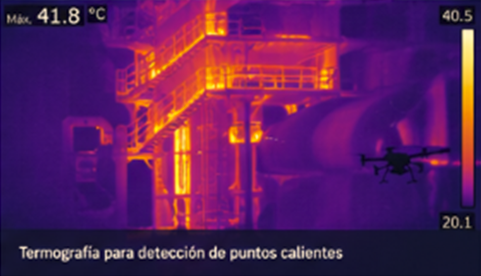 Inspección termográfica con drones