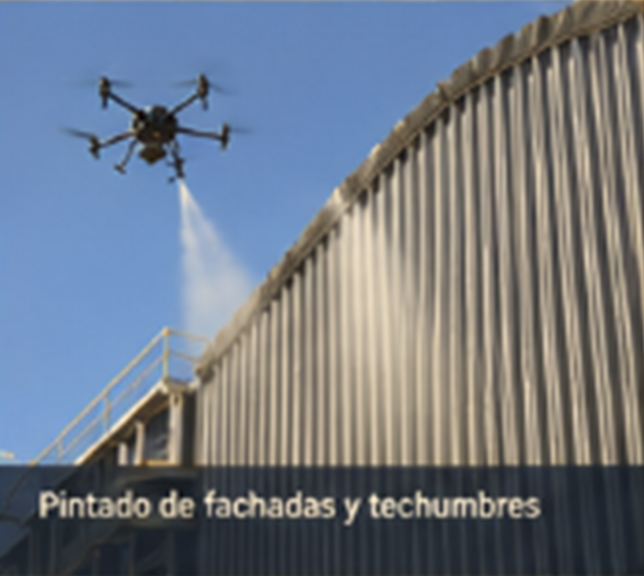 Pintado industrial con drones
